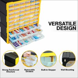 alkon Plastic 60 Drawers Component Organisers [Aco60] With Multiple Drawers For Small Parts Storage (60 Drawers) image 3