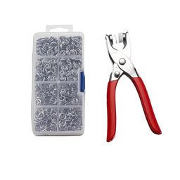 rdtrendz Grommet Eyelet Pliers Tool Kit | Metal Punch Set for Fabric, Leather, Canvas & DIY Projects | Handheld Hole Punch Tool with Grommet Applicator image 1
