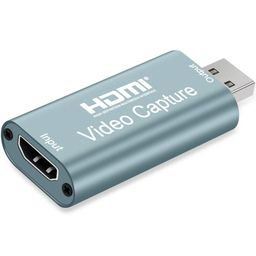 atdaraz Audio Video HDMI Capture Cards, HDMI to USB 2.0, HDMI Capture Device 1080p60, Record via DSLR Camcorder for High Definition Acquisition, Live Broadcasting and More, Game Capture Card - Black image 1