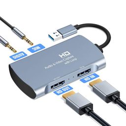Etzin Audio Video Capture Card 4K 1080P USB 3.0 HDMI Game Capture Card Recorder Device 1080P Video Reliable Streaming Adapter for PC (USB-3.0-4K-Loop) image 1