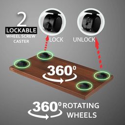 Ant Esports CS110 Computer Tower Stand for Home and Office 15.7 inch CPU Lockable Tower Stand with 4 Caster Wheels Fits Most PC(Choco Walnut) image 3