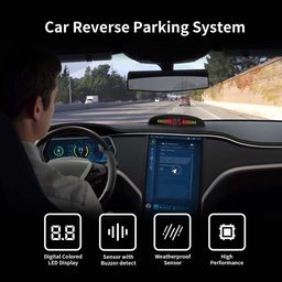 COOL 'N' COOL Car Back Parking Sensor System With Buzzer Sound Led Display For Tata Nano GenX eMax XM (SILVER) image 2