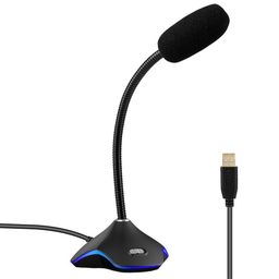 VIBOTON Mic, Microphone, Gaming Mic, for Desktop Computer, Gaming PC, Gaming Laptop, Gaming Microphone with RGB Lights, Plug and Play, Microphone for PC (Random Color) image 1
