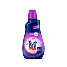 Surf Excel Matic Liquid Detergent Front Load, Specially Designed For 100% Tough Stain Removal In Front Load Machines, 500 Ml, 1 Count image 1