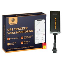 locotrack Wired GPS Tracker Device with Audio Monitoring (Remote Engine Lock), Ignition Notification, Anti-Theft Alarm, Geo Fence + More Features with 1 Year Software image 1