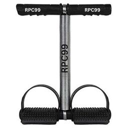 rpc99 RPC99® Tummy Trimmer Single Spring Ab Exerciser Fat Burner for Men & Women Ab Exerciser (Black) image 1