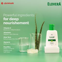 Elovera Lotion with Aloe Vera & Vitamin E, Intense Moisturising Formula, Hydrates, Lightens Blemishes and Makes Skin Soft and Healthy, Non-Greasy, 150 ml image 3