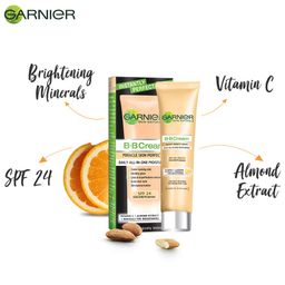 Garnier Bright Complete Vitamin C Full Coverage Bb Cream For All Skin Types 30G & Bright Complete Natural Vitamin C Bb Cream For All Skin Types 18G, Pack Of 1 image 4