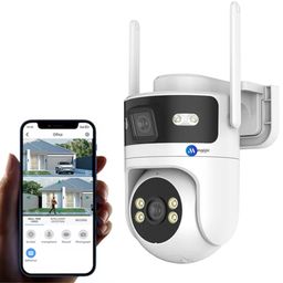 Maizic Smarthome Supercam Syno 4G/5G Sim Based CCTV Camera 5 MP + 5 MP Full HD Home Security Smart Camera, 360 Degree Coverage, Night Vision, Two-Way Audio, Mobile App, Cloud & SD Card Recording image 1