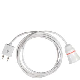 Duravolt Multi-Pendant Bulb Holder with Round Flexible 2 Core Wire & 2-Pin Plug for Multipurpose Use,Festive Decorations,Diwali,Christmas 2M image 1
