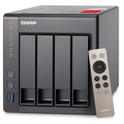 QNAP 4-Bay NAS TS-451+ Quad-core Intel Celeron J1900 2GB RAM with 256-bit External Drive encryption (AES), Hardware-Accelerated transcoding with 4 X USB Ports, Multicolour (TS-451+-2G) image 1