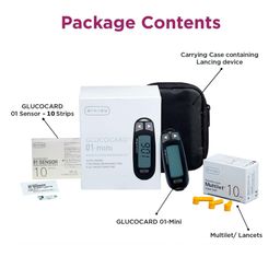 ARKRAY Max 01 Mini Blood Glucose Monitor with 10 Strips | Japanese Technology image 2