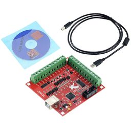 RED MACH 3 (4 axis) Breakout board + USB Wire+ DRIVER CD CNC USB 100Khz 4 axis interface driver motion controller driver board image 1