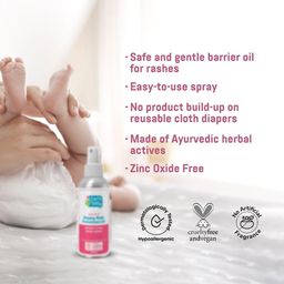 Earthbaby Ayurvedic Nappy Rash Protection Oil, Heals and Prevents diaper rashes, 100% Natural origin (100ml) image 3
