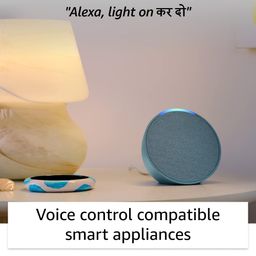 Echo Pop (Green) Smart Home combo with Philips 9W Smart Color Bulb image 4