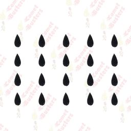 Comet Busters Tear Drop Black Bindi (5 mm) (BIN726) image 4