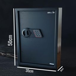 iBELL SL-50B Digital Electronic Safe Locker for Personal and Office Use | 50L Black Locker with White LED Light and Emergency Key Access, 12 Months Warranty image 3