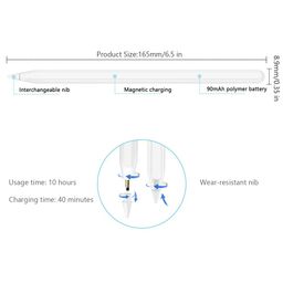SpiderJuice 1Pc USB Charging Magnetic Attaching Stylus Pen With 1.5mm Nib, Palm Free Design, High Precision, Tilt Sensitivity, Coherent & Affulent Writing For Drawing, Painting, Sketching in Apple Ipad (Random Colour) image 2