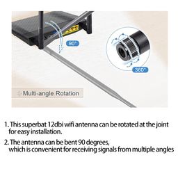 3an telecom WiFi Antenna 12dBi 2.4GHz with RP-SMA Connector for Wireless Network Router etc 1-Pack image 4