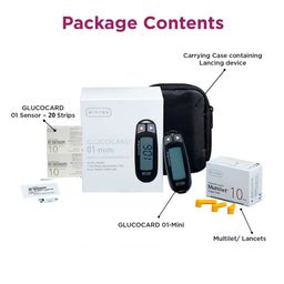Arkray Max Glucocard 01 Mini Blood Glucometer with FREE 20 Strips+10 Lancet | Japanese Technology | With Warranty image 2