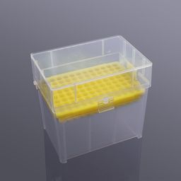 Arcsol® Laboratory Pipette Tip Box, 200ul Capacity, 96 Wells (12x8 Array), Autoclavable, Pack of 2, Yellow image 4