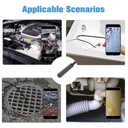Geek Lab 3 in1 USB Endoscope, Boroscope, Snake Inspection Video Camera 7mm with Adjustable 6 LED. for Android Phones, Tablets, Windows & Mac Computers. 2 Meter Waterproof, Semi Rigid Cable. image 4