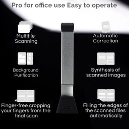 Kitnery D800 Portable Document Camera: High Definition 13MP Document Scanner USB Visualizer Capture Size A3 Multilingual OCR Detection for Remote Lessons Office and Education, Not Compatible with Mac image 5