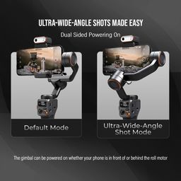 Hohem iSteady M6 Kit Smartphone Gimbal Stabilizer 3-Axis with Magnetic Fill Light AI Tracking Sensor with OLED Display for iPhone Android Max Payload 400g | Black image 4
