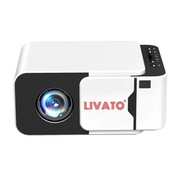 livato T5 Mini Upgraded Android 13 Full HD Support Native 720P 5000 Lumens Auto Keystone WiFi & Bluetooth 6, Miracast, Built-in Speaker 1 Year Warrenty (White) image 1