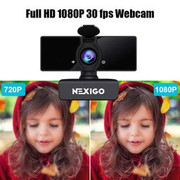 1080P Business Webcam with Dual Microphone & Privacy Cover, 2021 [Upgraded] NexiGo USB FHD Web Computer Camera, Plug and Play, for Zoom/Skype/Teams Online Teaching, Laptop MAC PC Desktop image 4