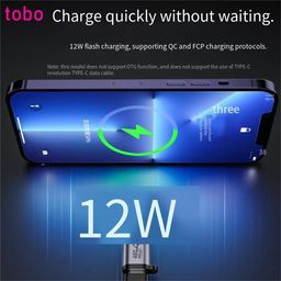 Tobo USB C to Lighting Adapter,27W PD Fast Charging for 14/13/12 Pro Max Plus Mini,for Lighting to USB C Cable Adapter for iPad,Support Transfer Data-Not for Audio/OTG (TD-1297CC) (Pack of 1) image 5
