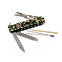 Victorinox Swiss Army Knife - Swiss Classic - 7 Functions,Multi-utility tool with a Pair of Scissors - Camouflage Green, 58 mm (0.6223.94) image 5