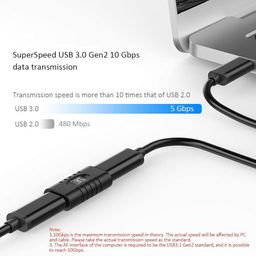MX USB Type-C Female to USB Type-C Female Adapter (Black) Compatible with All C Type Supported Mobile, Smartphone, Laptop and Other Devices (Pack of 1) image 5