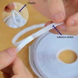 pest guard Pest Guard® Premium Window Net Pre-Stitched with adheshive Hook & Loop Tape for Complete Mosquito Protection for Our Home [Colour - White] Size: image 2
