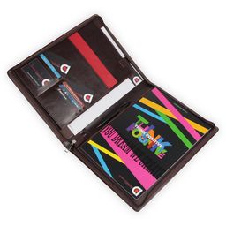 Coi Brown Document Folder/Conference Folder with pad and Pen (Off Brown) image 2