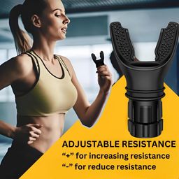 Honbuty Respiratory Muscle Exerciser with Adjustable Resistance | Breathing Trainer for Inspiratory & Expiratory Muscles | Lung Exerciser Ideal for Athletes, Gym Enthusiasts,& Improving Lung Capacity image 3