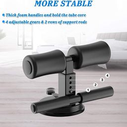 Hanuco Sit-Up Bar with Foam Handles and Rubber Suction Base, Abdominal Curl Exercise Fitness Equipment image 3