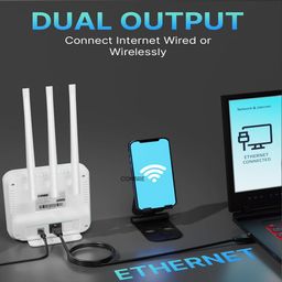 Conbre CPE MT-300H 4G Mobile Sim Based Wi-Fi Router (All 5G Sim Supported) | Lastest WiFi 6 | Plug and Play | Support, NVR, DVR, WiFi, Camera and All 4G sim WiFi Router image 3