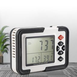 LABART Digital Carbon Dioxide Meter with Certificate Indoor | Personal Use|Data Logger| Cold Storange| Display Range 0-9999PPM| Humidity CO2 Meter Monitor with Certificate image 1