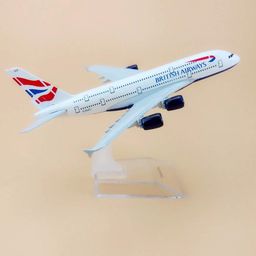 eS³kube Metal Diecast Aeroplane Scale Model for Display ONLY, Size -16 cm -1pc - (British Airways) image 1