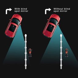 Automaze 3R Blind Spot Mirrors, 2" Round HD Glass Convex 360° Wide Angle Side Rear View Mirror with ABS Housing for Cars SUV and Trucks, Silver, Pack of 2(3R-035) (Chrome) image 5