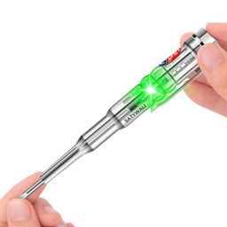 SATYWALI LED Light Screwdriver Tester Pen Multifunction Dual LED AC-DC High-Brightness Intelligent Voltage Tester, Ideal for Electric Power Testing (1) image 1