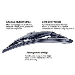 Auto E-Shopping Replacement Car Wiper Windshield Blades for Honda WRV Size 24 14 Set of 2 Pieces image 3