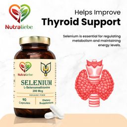NutraLiebe Selenium High Strength - Essential Trace Mineral for Thyroid, Immune System, Hair, Skin & Nails, 90 Capsules image 4