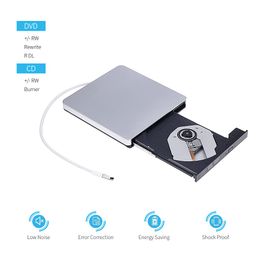 homgee USB 3.0 Ultra-Thin External Optical Drive CD-RW DVD-RW Writer Drive CD/DVD Player Portable DVD Recorder for Windows/Mac OS image 3