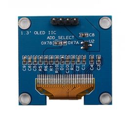 Robocraze 1.3 inches I2C OLED Display | IIC Interface 1.3 inch OLED Screen Display Module for boards compatible with Arduino | 128x64 Resolution Display (Pack of 1) image 2