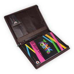 Coi Brown Document Folder/Conference Folder with pad and Pen (Off Brown) image 3