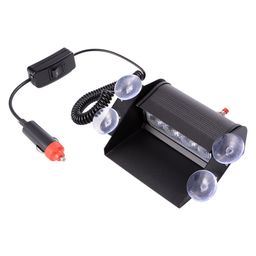 Auto Hub Waterproof 8 LED Red Blue Police Flashing Light for All Cars- Material: Metal & Plastic, 1 Unit image 4