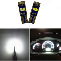 CLOUDSALE ; Your Store. Your Place T5 LED Wedge Bulbs Canbus Error Free Extremely Bright White 3030 Chipsets for Auto Car LED Gauge Cluster Dashboard Light Lamp(White) image 2