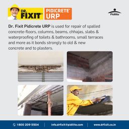 dr. fixit Dr.Fixit 301 SBR Latex Pidicrete URP, SBR Latex For Repairs - 500 gms (Grey) image 5